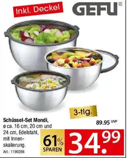 Zurbrüggen GEFU Schüssel-Set Mondi Angebot