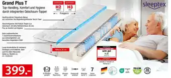 Zurbrüggen sleeptex Grand Plus T Gelschaum Topper Angebot