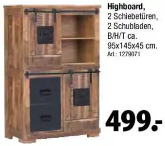 Zurbrüggen LANDSCAPE Highboard Angebot