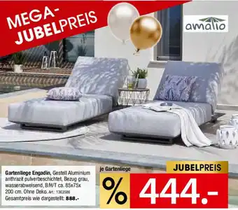 Zurbrüggen Amalio Gartenliege Engadin Angebot