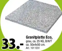 Zurbrüggen Granitplatte Eco Angebot