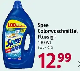 Rossmann Spee Colorwaschmittel Flüssig Angebot