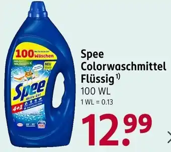 Rossmann Spee Colorwaschmittel Flüssig Angebot