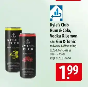 Famila Nord Ost Kyle's Club Rum & Cola, Vodka & Lemon oder Gin & Tonic Angebot