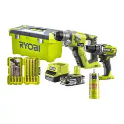 toom Baumarkt Ryobi Akku-Kombokit R18DDSDS-125T Angebot