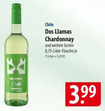 Famila Nord Ost Dos Llamas Chardonnay Angebot