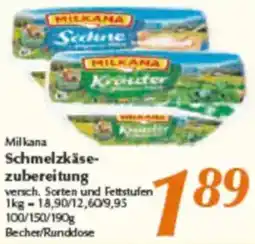 inkoop Milkana Schmelzkäsezubereitung Angebot