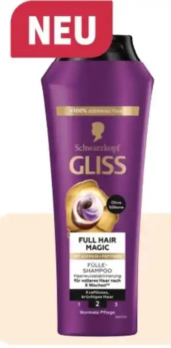 Rossmann Schwarzkopf Gliss Shampoo Full Hair Magic Angebot