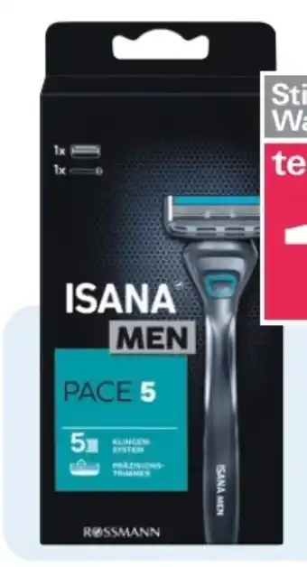 Rossmann Isana men Pace 5 Rasierer Angebot