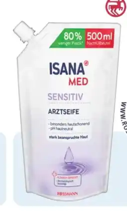 Rossmann Isana Med Arztseife Sensitiv Nachfüllbeutel Angebot