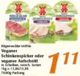 inkoop Rugenwalder Mühle Veganer Schinkenspicker oder veganer Aufschnitt Angebot