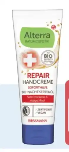 Rossmann Alterra Handcreme Angebot