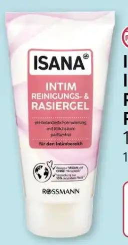 Rossmann Isana Intim Reinigungs- & Rasiergel Angebot