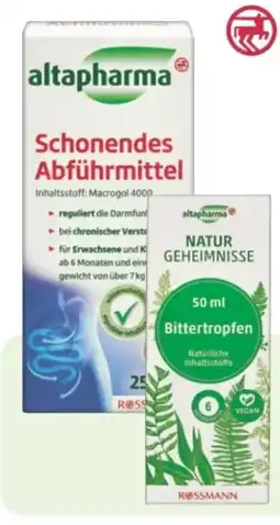 Rossmann Altapharma Bittertropfen Angebot