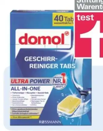 Rossmann Domol Geschirr-Reiniger Tabs Angebot