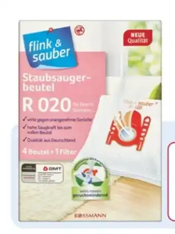 Rossmann Flink & Sauber Staubsaugerbeutel Angebot