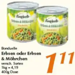 inkoop Bonduelle Erbsen oder Erbsen & Möhrchen Angebot