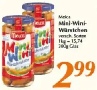 inkoop Meica Mini-Wini Würstchen Angebot