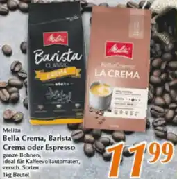 inkoop Melitta Bella Crema, Barista Crema oder Espresso Angebot