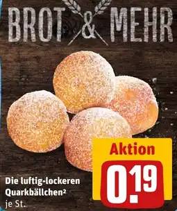 REWE Die luftig-lockeren Quarkbällchen Angebot