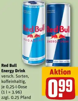 REWE Red Bull Energy Drink Angebot