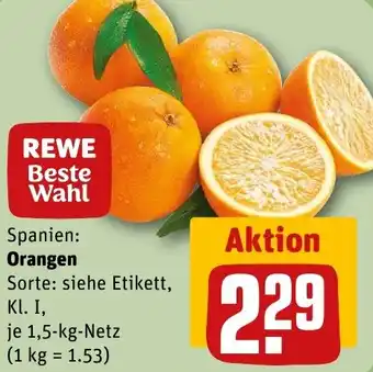 REWE Orangen Angebot