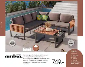 Zurbrüggen Ambia garden lounge set square Angebot