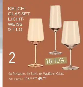 Zurbrüggen Kelch-glas-set licht-weiss, 18-tlg Angebot