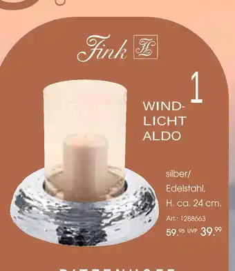 Zurbrüggen Fink windlicht aldo Angebot