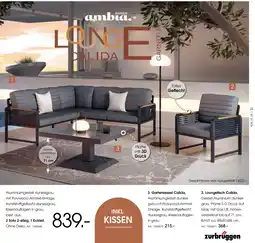 Zurbrüggen Ambia garden lounge calida garnitur Angebot