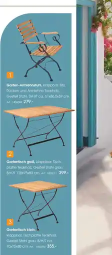 Zurbrüggen Gartenmöbel Angebot