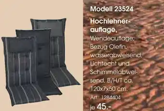 Zurbrüggen Hochlehnerauflage Angebot