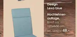 Zurbrüggen Design lexa blue hochlehnerauflage Angebot