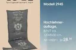 Zurbrüggen Textilgesellschaft mbh hochlehnerauflage Angebot