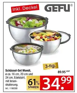 Zurbrüggen Gefu schüssel-set mondi Angebot