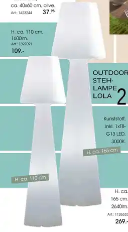 Zurbrüggen Outdoor steh-lampe lola Angebot