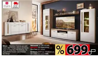 Zurbrüggen Stylife wohnwand oder sideboard Angebot