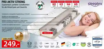 Zurbrüggen Sleepttex pro aktiv strong matratze Angebot