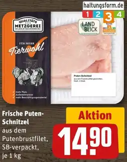 REWE Frische Puten Schnitzel Angebot