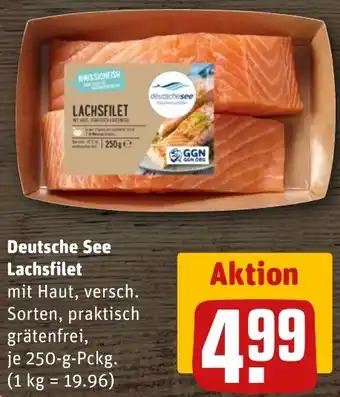 REWE Deutsche See Lachsfilet Angebot