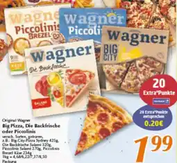 inkoop Original Wagner Big Pizza, Die Backfrische oder Piccolinis Angebot