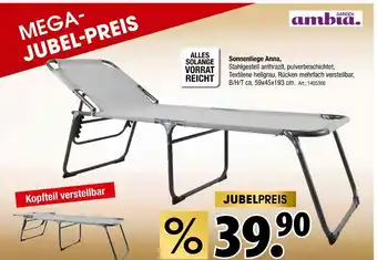 Zurbrüggen Ambia garden sonnenliege anna Angebot