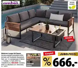 Zurbrüggen Ambia garden modernes lounge-set square Angebot