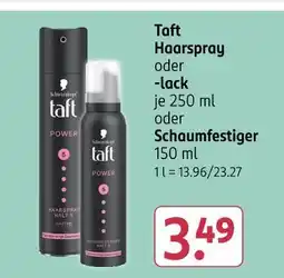 Rossmann Schwarzkopf haarspray oder schaumfestiger Angebot