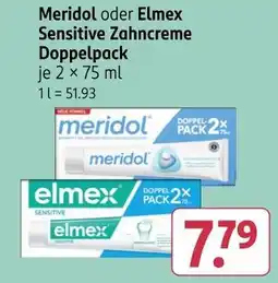 Rossmann Meridol oder elmex sensitive zahncreme doppelpack Angebot