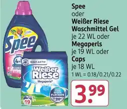 Rossmann Spee oder weißer riese waschmittel gel Angebot