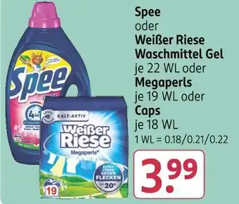 Rossmann Spee oder weißer riese waschmittel gel Angebot