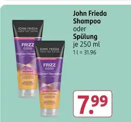 Rossmann John frieda shampoo oder spülung Angebot