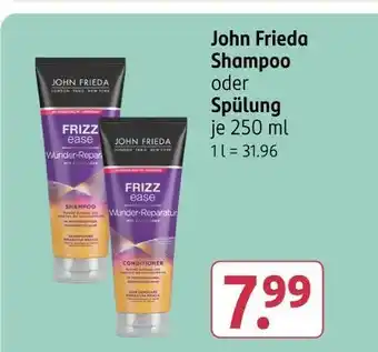 Rossmann John frieda shampoo oder spülung Angebot