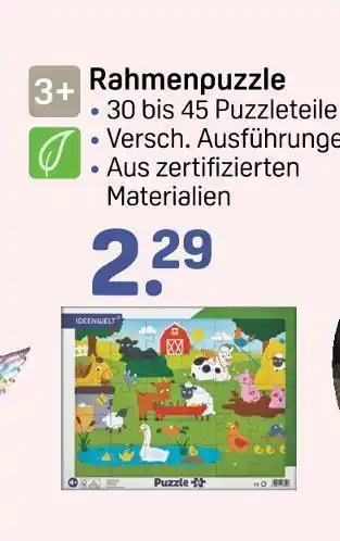 Rossmann Rahmenpuzzle Angebot